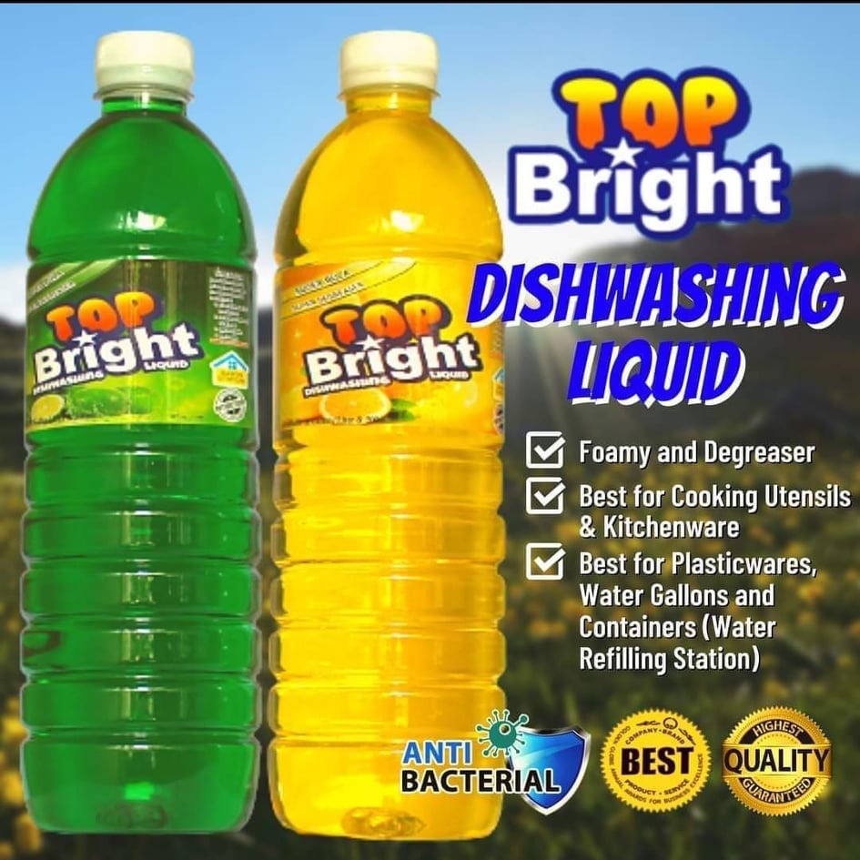 TOP BRIGHT Dishwashing Liquid 1 Liter Shopee Philippines
