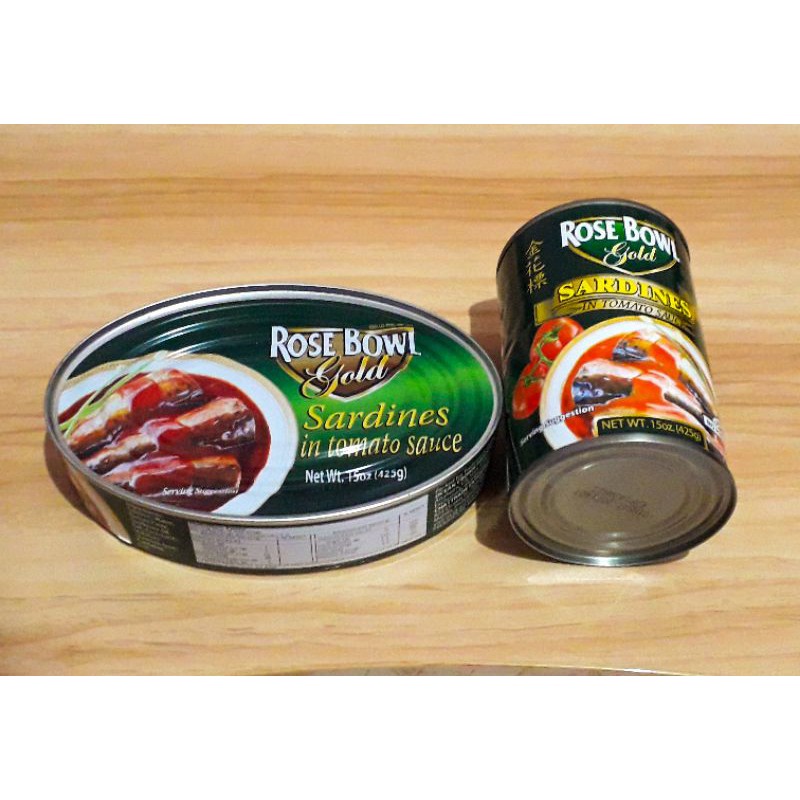 Rose Bowl Gold Sardines 425 g (Oval, Round) Shopee Philippines