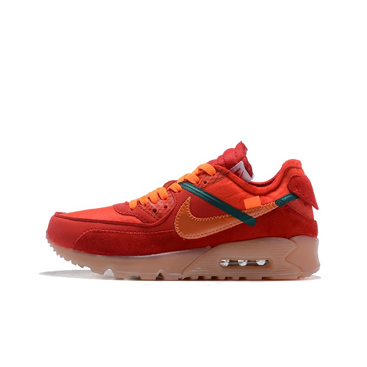 nike off white air max 90 university red