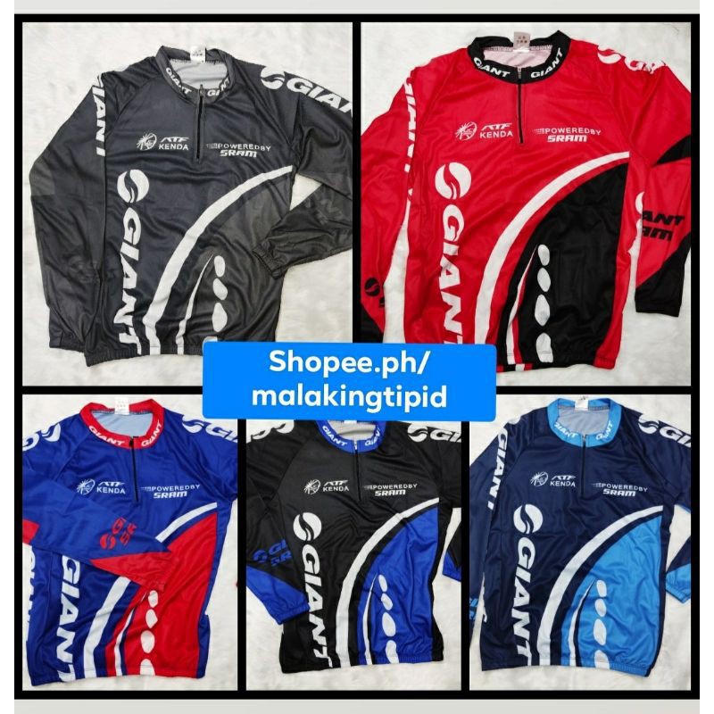 Fitness Equipment Fitness Giant Cycling Long Sleeve Half Zip 3 Pockets Dri Fit Shopee Philippines