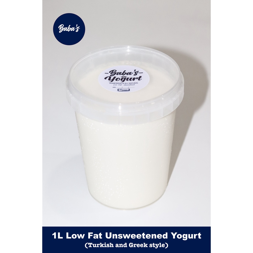 1L Low fat unsweetened yogurt (Turkish and Greek Style) NCR ONLY Shopee Philippines
