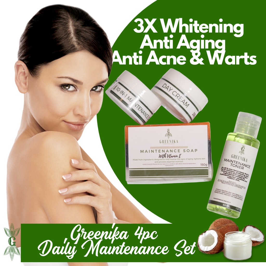 Greenika Daily Maintenance Facial Set For Smooth Wrinkle Free Skin