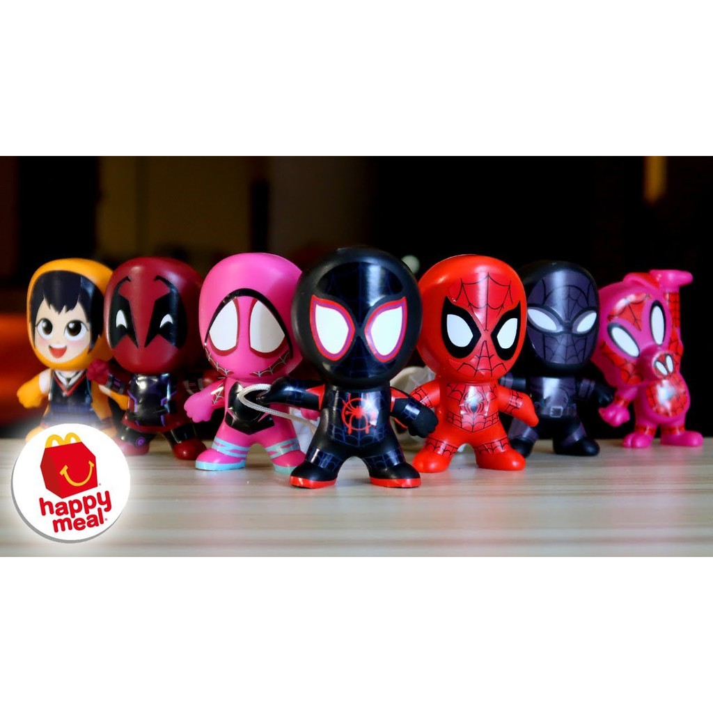 spiderman happy meal toys