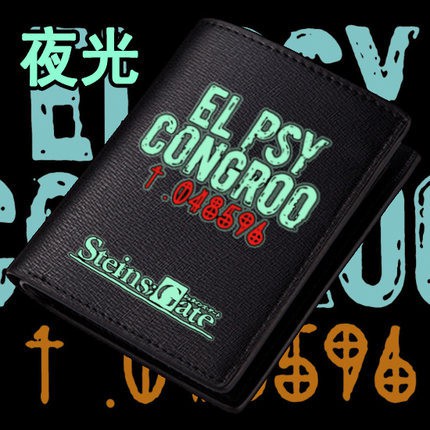 21 Anime Steins Gate Okabe Rintarou El Psy Congroo Cosplay Unisex Pu Leather Wallet Long Wallet F Shopee Philippines