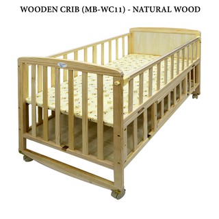 wooden moon crib