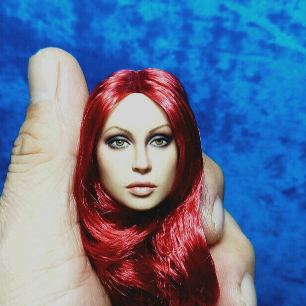 WOLFKING 1/6 WK89016B Female Pirate Red Hair Head Sculpt ...