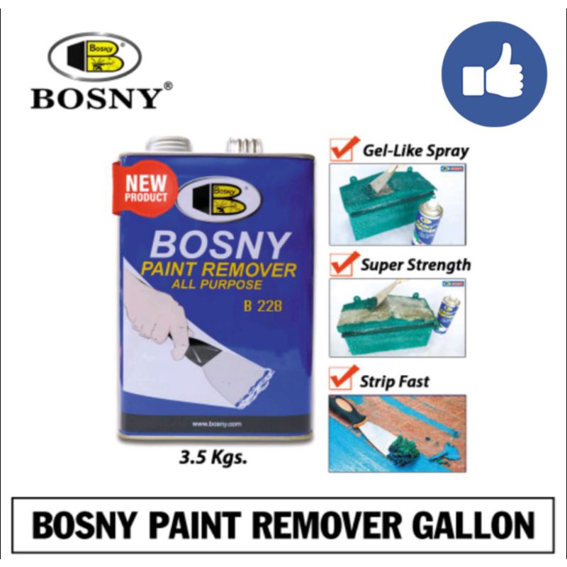 BOSNY PAINT REMOVER ALL PURPOSE 4L(1GALLON) Shopee Philippines