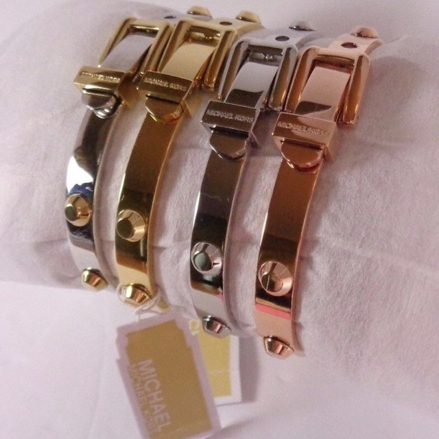 michael kors buckle bracelet silver