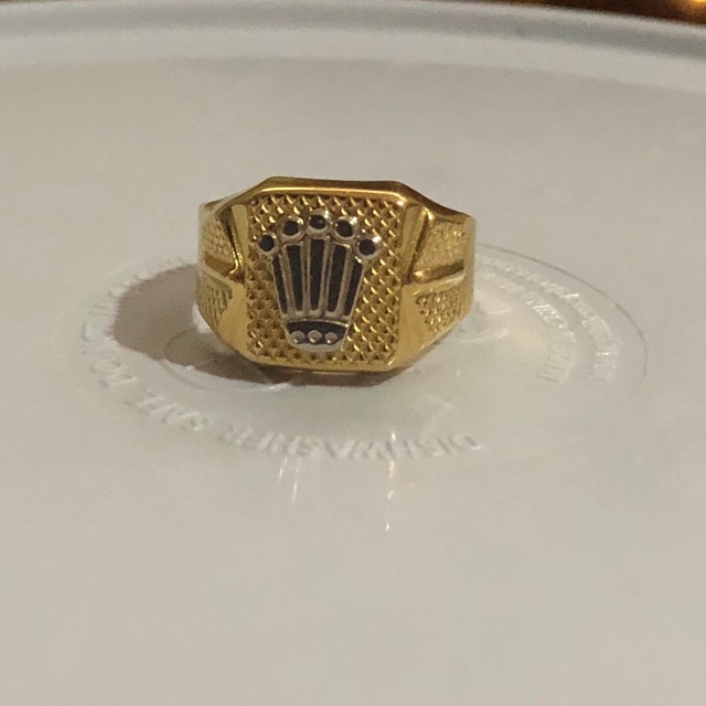 18k gold rolex ring