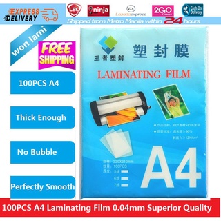 【For Sale】100PCS/Pack A4 Thermal Film PET EVA Laminating Film For Photo/Files/Card/Picture D!