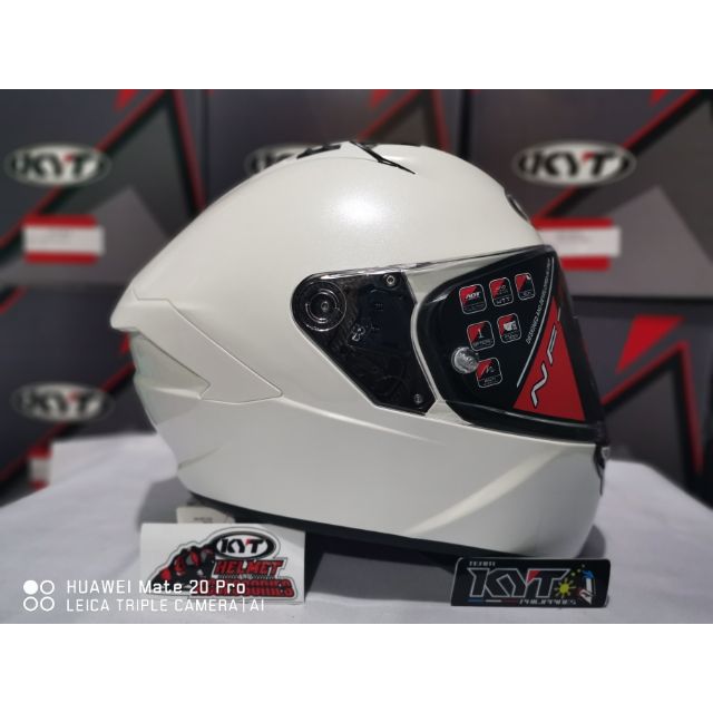 KYT NFR PLAIN PEARL WHITE | Shopee Philippines