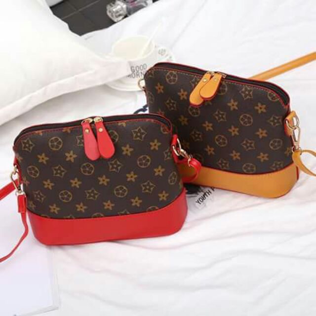 lv sling bag red