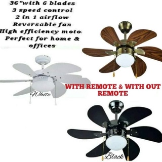 WOODEN/BLACK AVAILABLE:WITH REMOTE & WITHOUT REMOTE HIGH EFFECIENCY MOTOR.