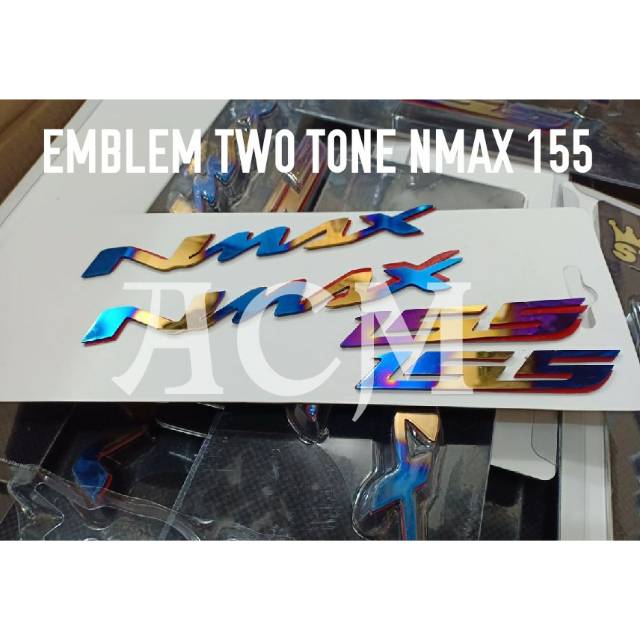 Twotone Nmax 155 Logo Emblem Nmax 155 2tone Logo List Emblem Full Iron Material Philipes