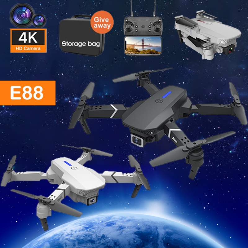NEW E88 Mini Drone 4K HD Camera With Wifi FPV Portable Foldable Remote