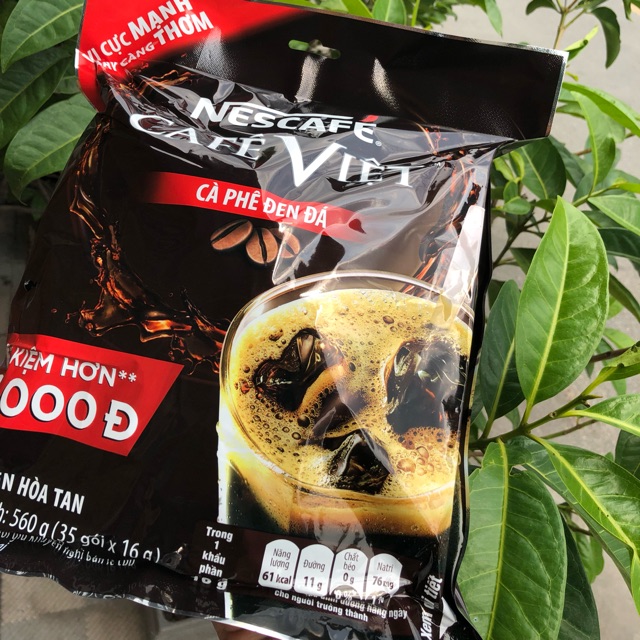 Bag 35 packs x 16g NESCAFE Vietnamese Coffee Black Ice Coffee