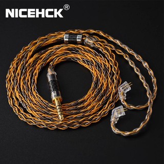 NICEHCK C8-1 8 Core Silver Plated and Copper Mixed Earphone Cable 3.5/2.5/4.4mm MMCX/NX7 Pro/QDC/0.78mm 2Pin For DB3 ST-10s VX