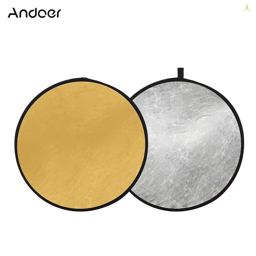 ((spbpph))Andoer 24" 60cm Portable Collapsible Disc Light Reflector