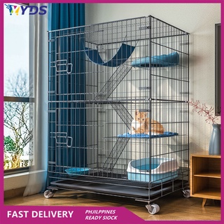 Pet Cage Collapsible Cat Cage Kitten Hedgehog Dog Hamster Pet Large 2/4 Layers