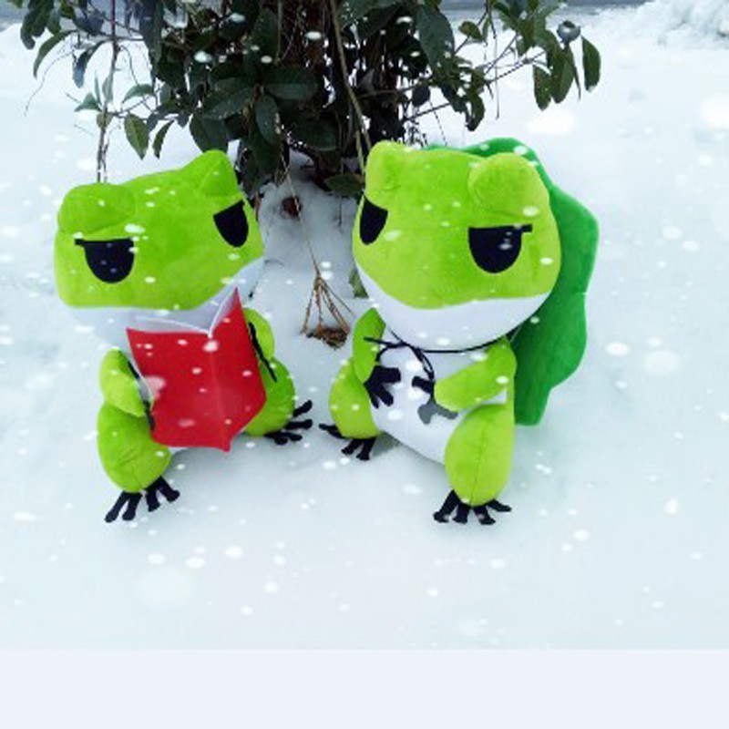 travel frog plush