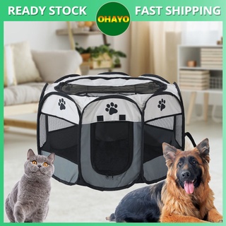 Cat Tent Foldable Large capacity Cat Delivery Room Pet Fence Cat Dog Octagonal Tent Pet House