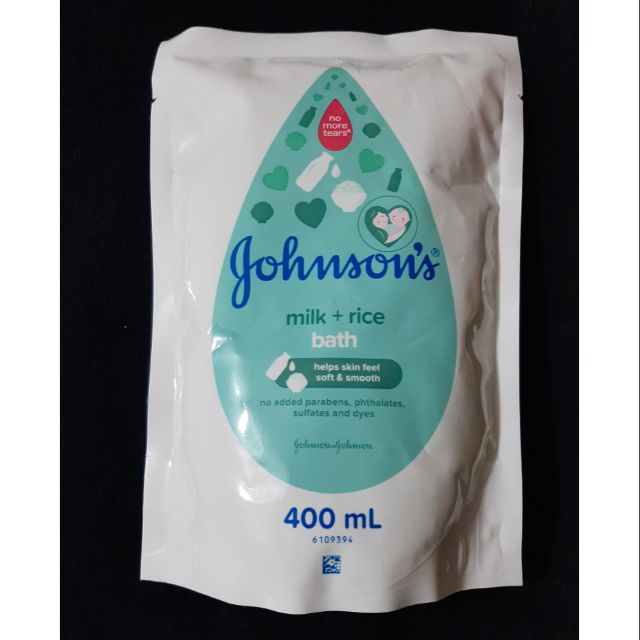 Johnson & Johnson's Milk+Rice Bath Refill in 400mL Shopee Philippines