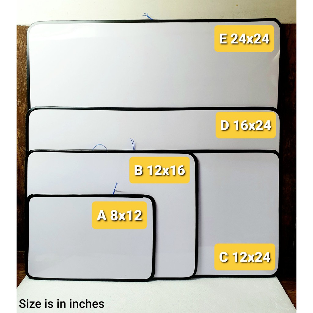 Whiteboard Available In Different Sizes Shopee Philippines