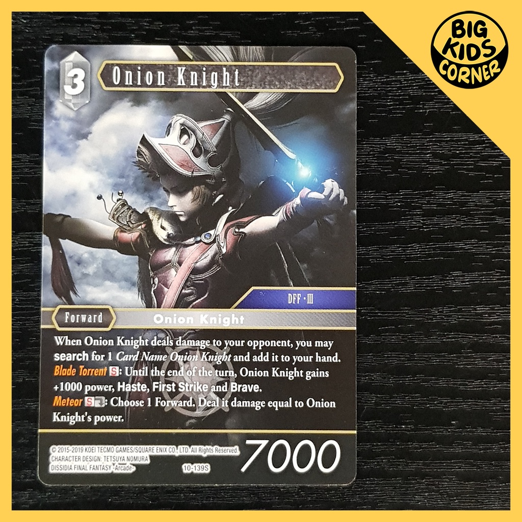 Final Fantasy Trading Card Onion Knight Shopee Philippines