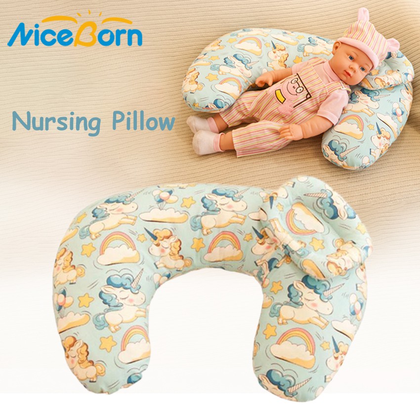 NiceBorn Newborn Baby Breastfeeding Nursing Pillows Cotton Breast