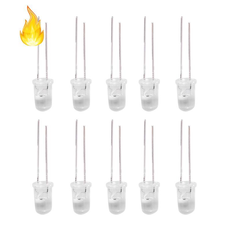 10 pcs 5mm LED Emission of light Diode With 7 Color