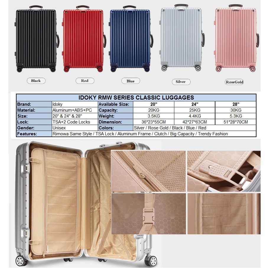 rimowa luggage rose gold