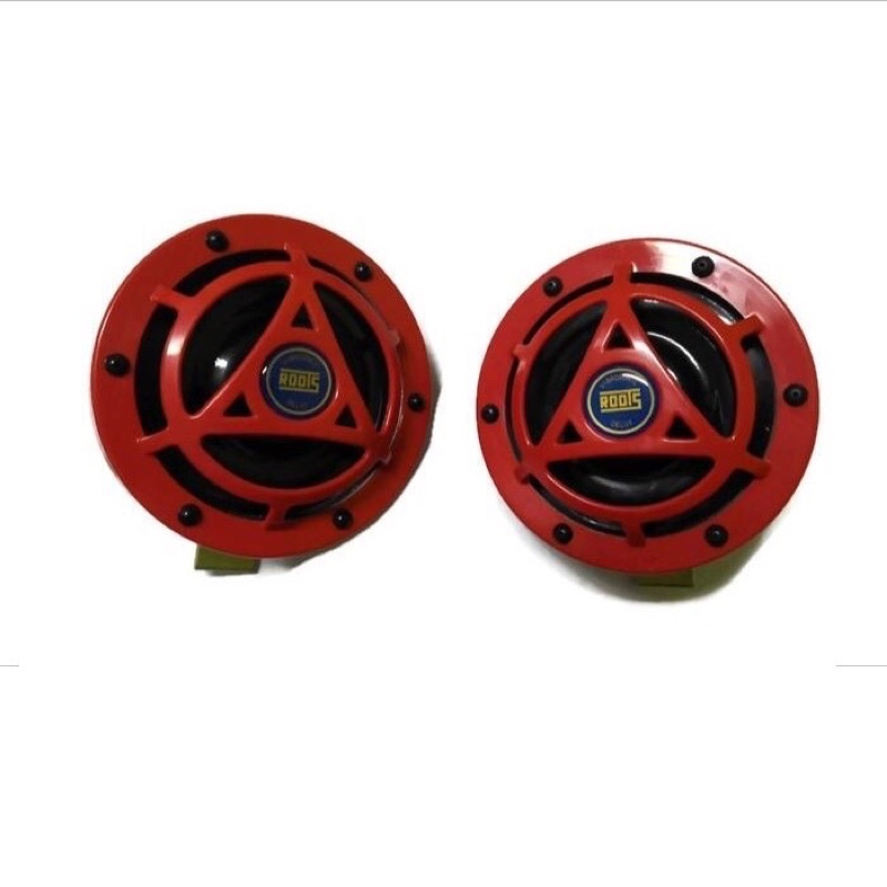 HORN Original ROOTS Vibrosonic Delux Horns 12V (SET OF 2 HORNS) Car Horn Hi/Lo 325Hz400Hz