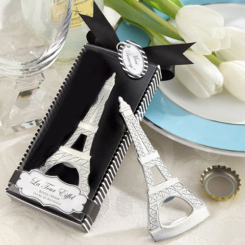 Wedding Decor Eiffel Tower Stainless Steel Bottle Opener