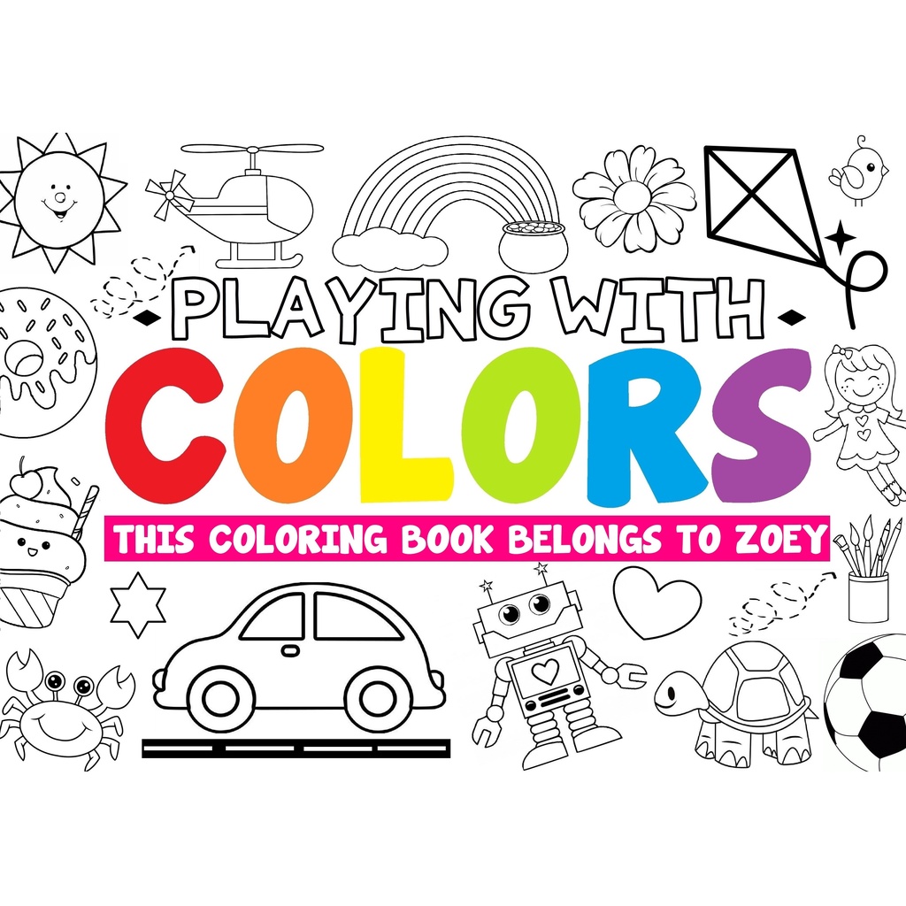 Big Customized Coloring Book / Personalized Coloring Book Shopee