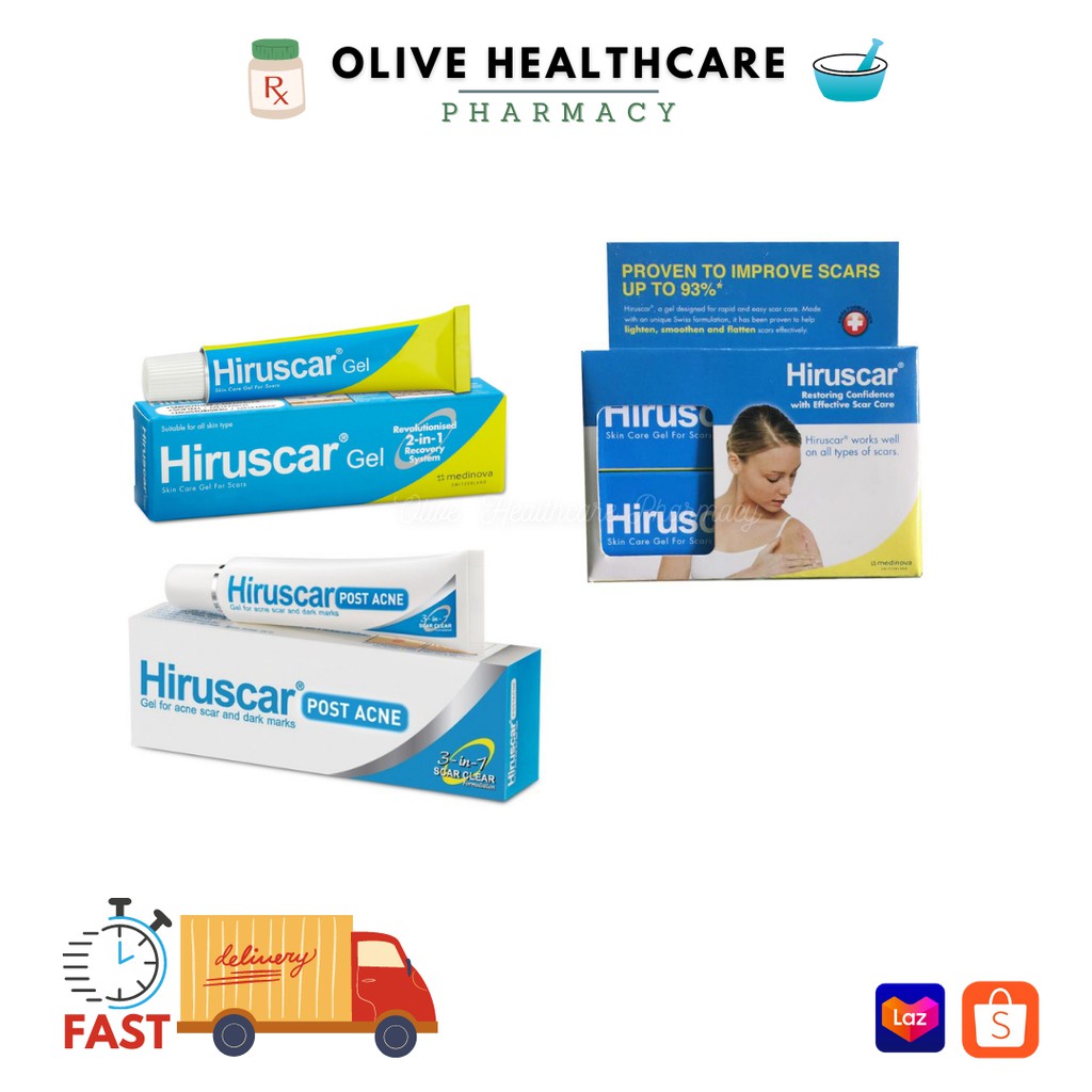 HIRUSCAR SCAR GEL 5G/POST ACNE 10G/5G X 2 TWIN PACK Shopee Philippines