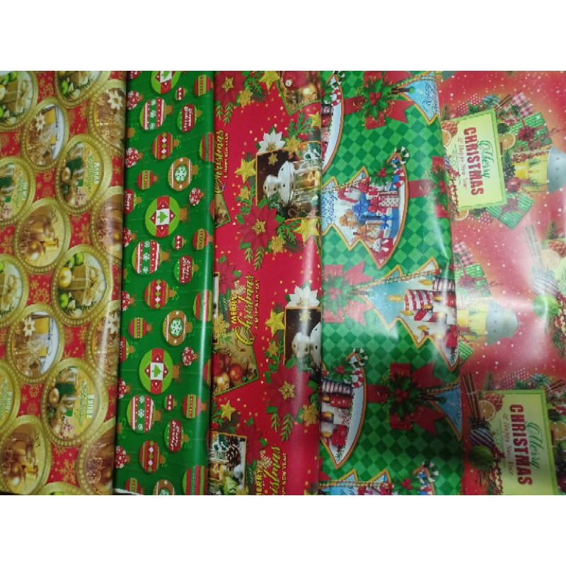 Coated Christmas Wrapper 500 pcs (P4.2 each) Shopee Philippines