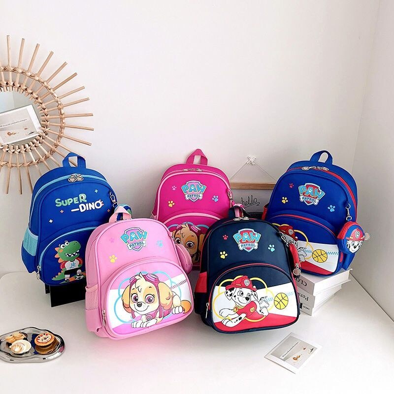 paw patrol bag for kids Team Schoolbag New Style Children's Kindergarten 3-6 Years Old Middle Small Class Boys Girls Backpack Cartoon 5
