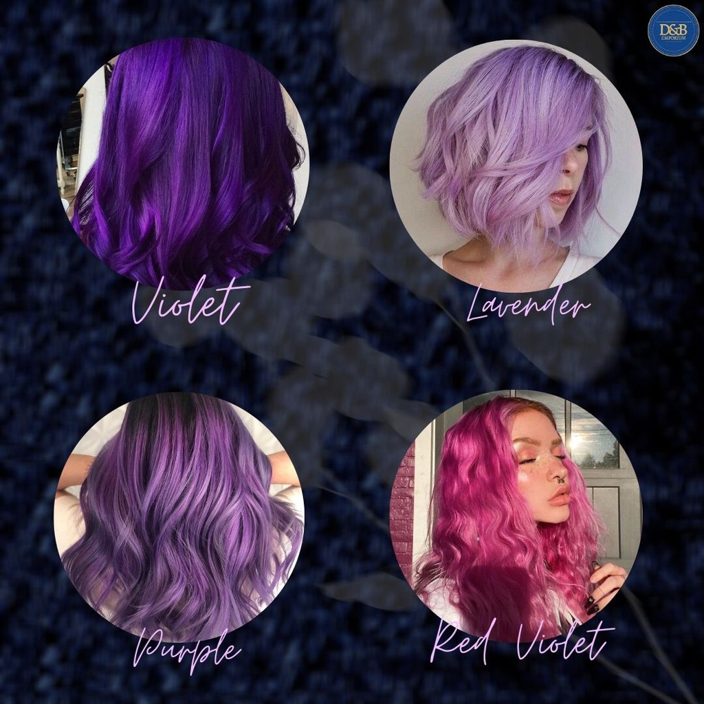 ON-HAND) Authentic HUENICORN Hair Dye Vibrant Set/ Dye & Developer (VIOLET  SHADES) | Shopee Philippines