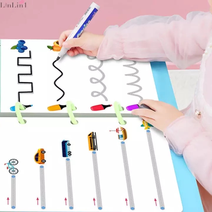 Magical Tracing Workbook Erasable Drawing Practice Book with Gifts For Kids
