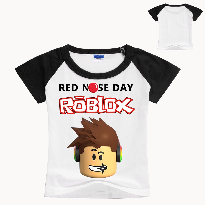 Children Short Sleeve Roblox Red Nose Day T Shirt Half Sleeve Shirt 7066 Shopee Philippines