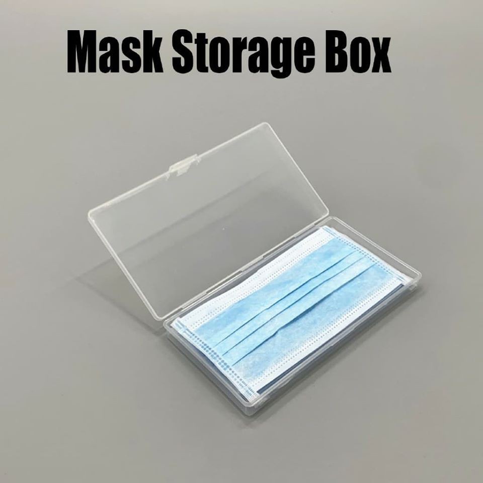 Across Portable Transparent Safe Dustproof Face Mask Box Holder