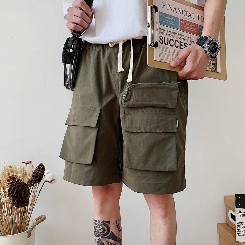 flex waist cargo shorts