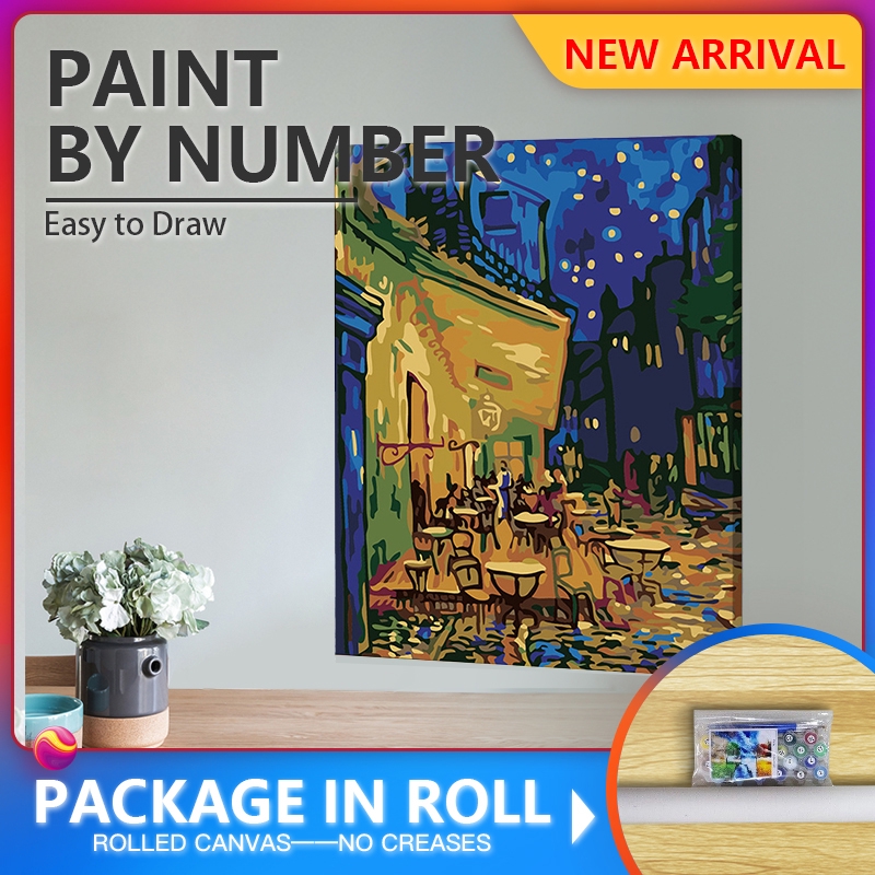 CH Diy Paint By Numbers Painting On Canvas Wall Art Home Decor Van Gogh