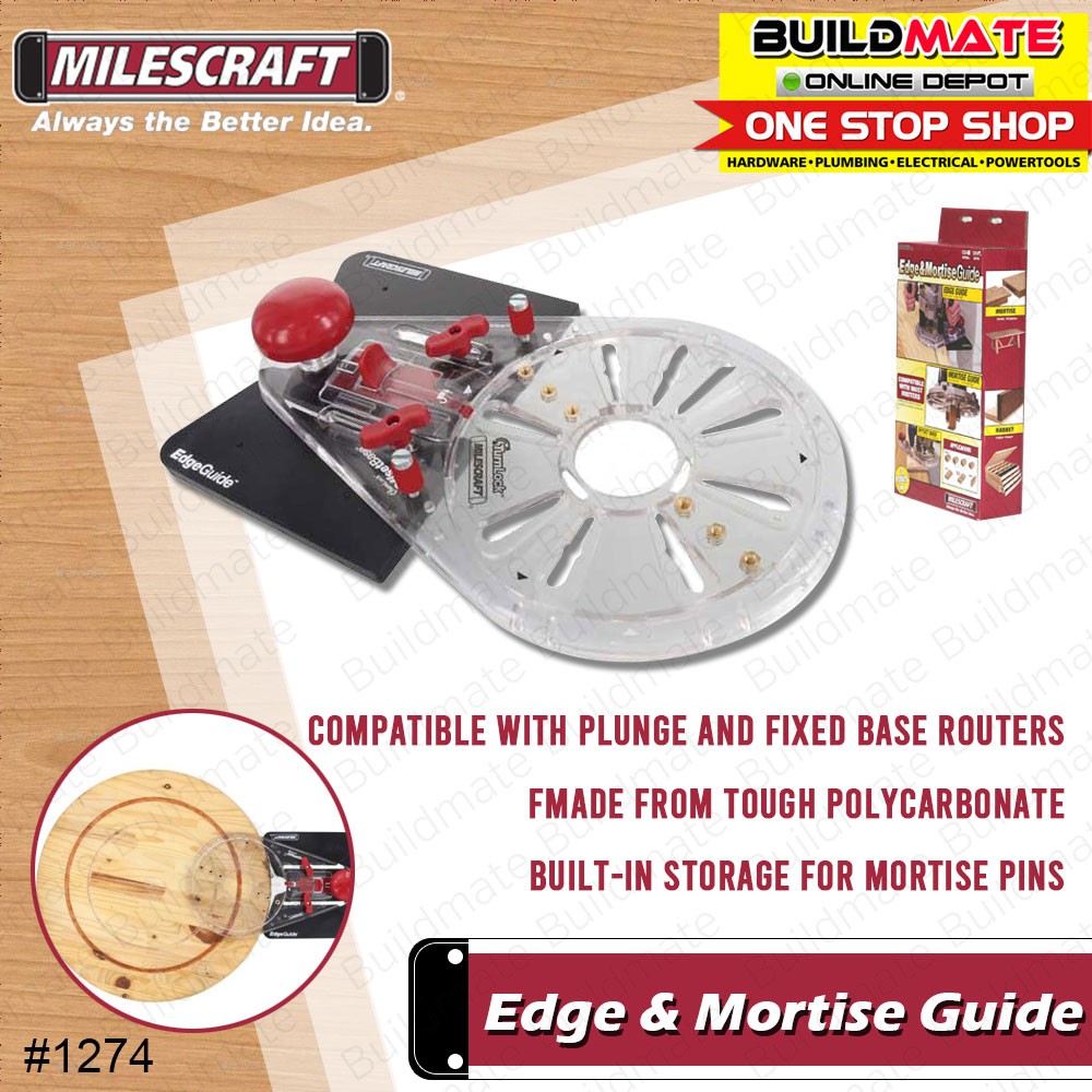 MILESCRAFT Edge & Mortise Guide 1274 •BUILDMATE• Shopee Philippines