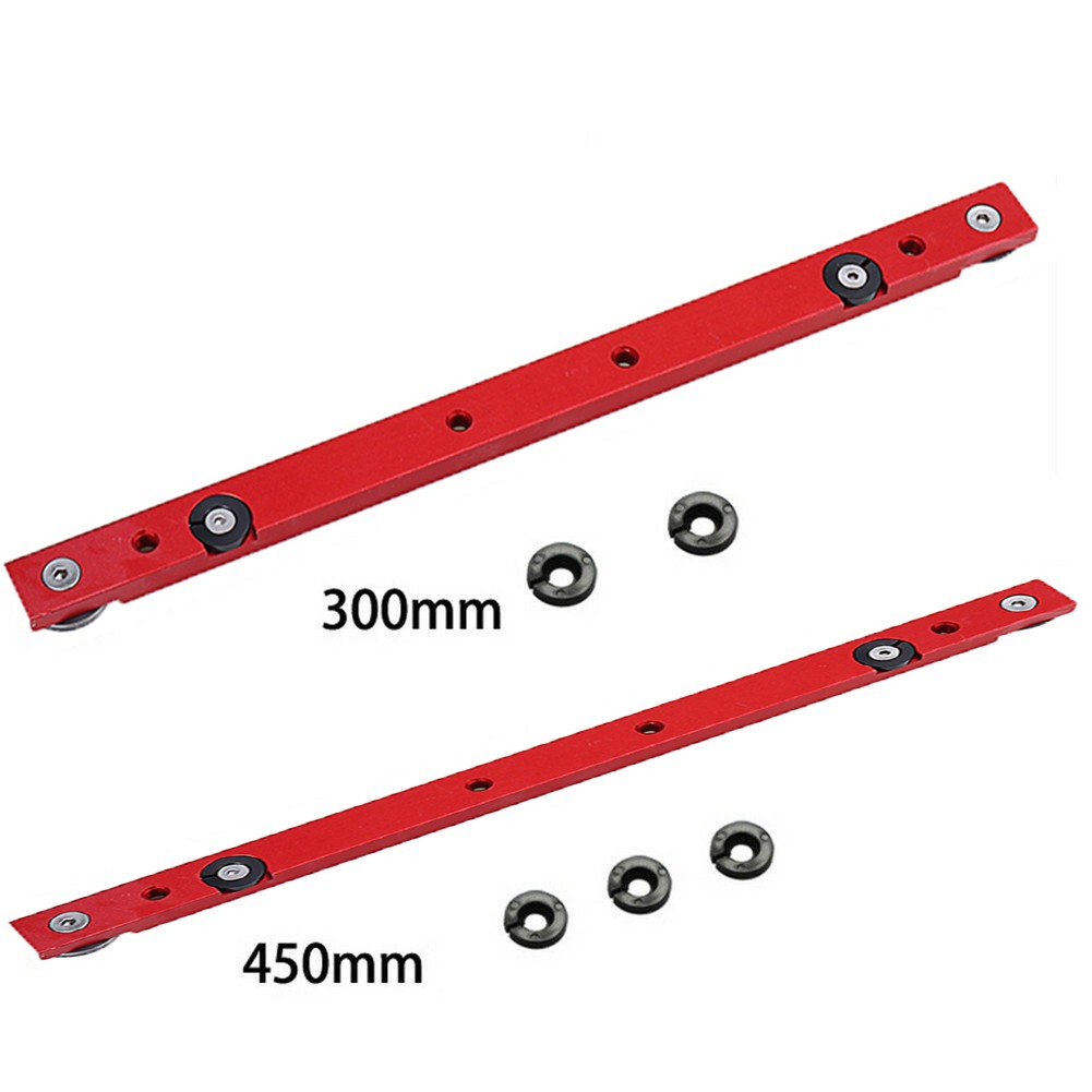 Miter Slot Slider Bar Portable Carpenter Red Aluminium Alloy TTrack