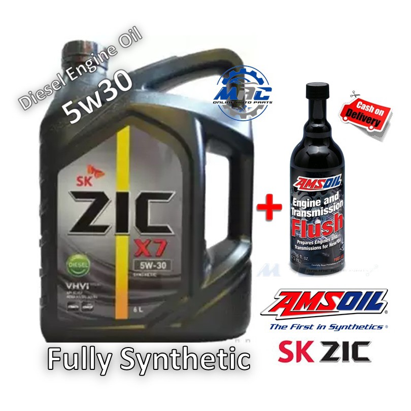  x7 5w30 Fully synthetic diesel engine oil CI4-SL 6 Liters + Amsoil .