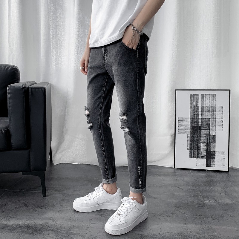 dark high rise skinny jeans