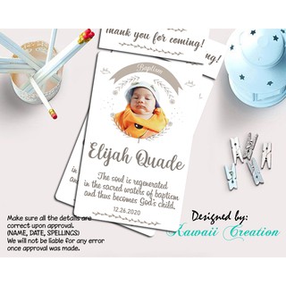 gray and white christening ref magnet #1