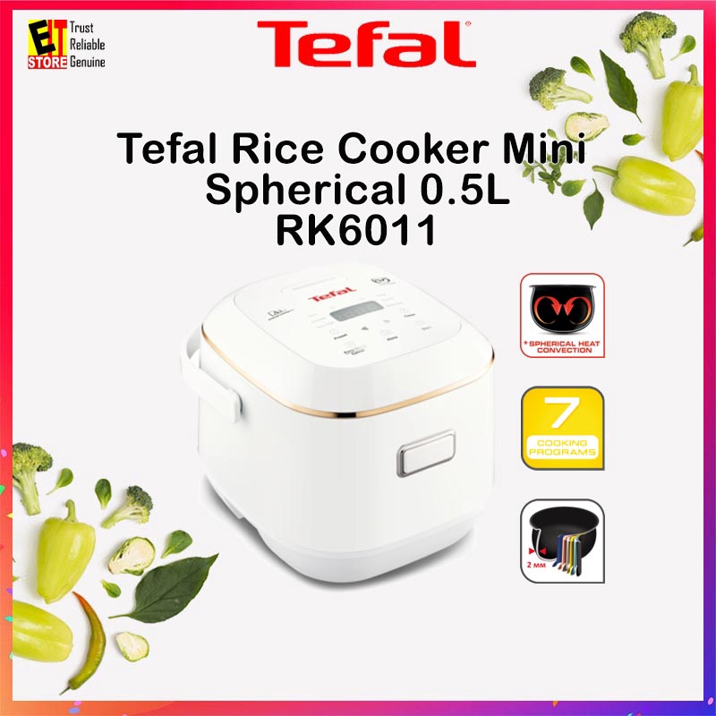 TEFAL RICE COOKER MINI SPHERICAL 0.5L RK6011 (RK601165) Shopee