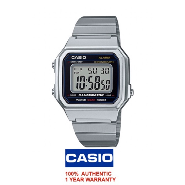 casio vintage silver